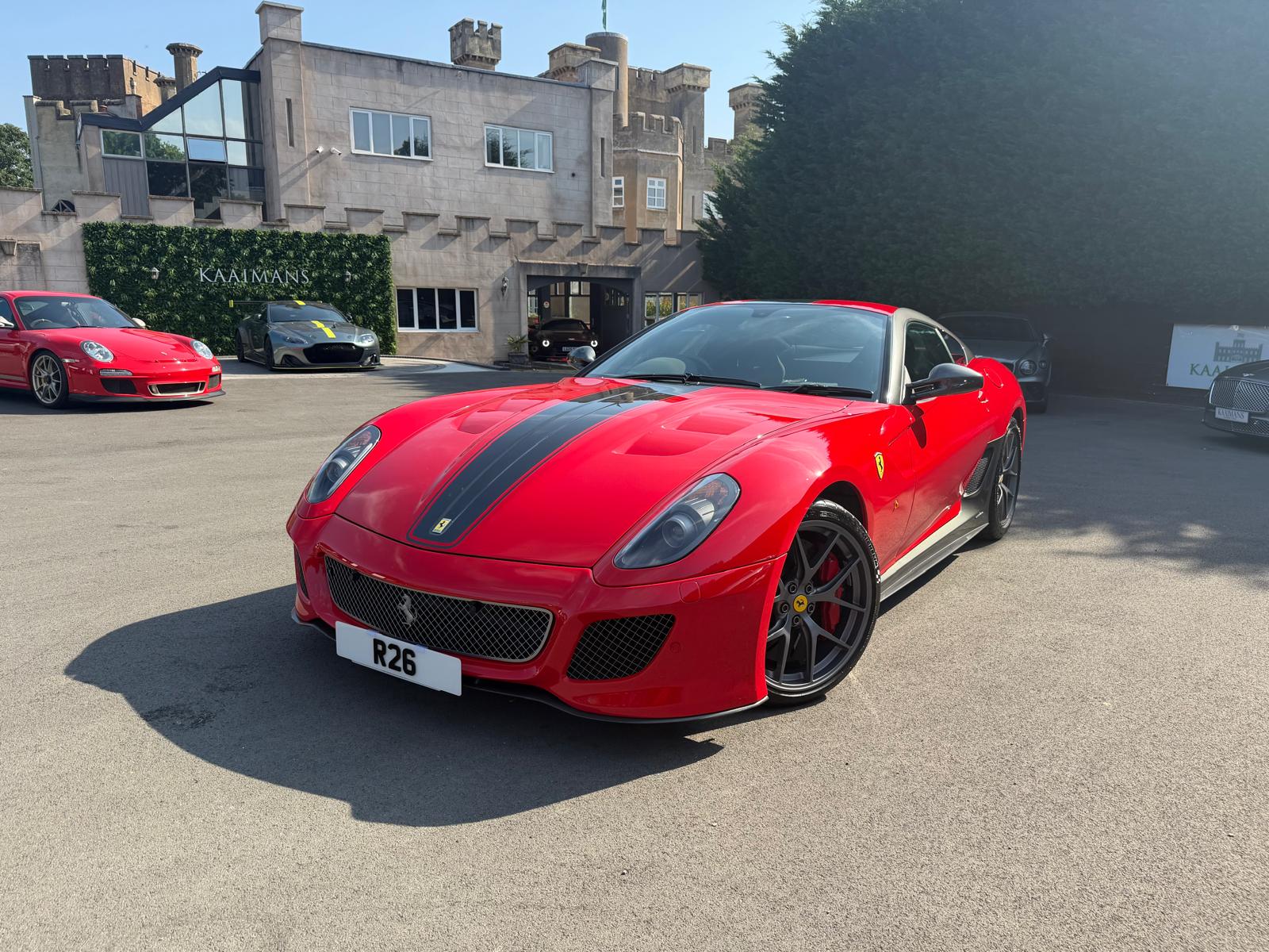 Red Ferrari 599 GTO in for work with R26 Installs